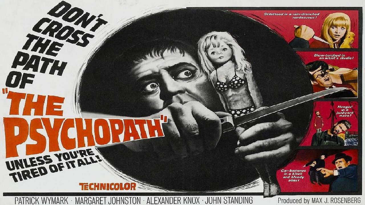 THE PSYCHOPATH 1966 Brutal Killer Leaves Toy Dolls at the Scenes of Murder FULL MOVIE HD & W/S