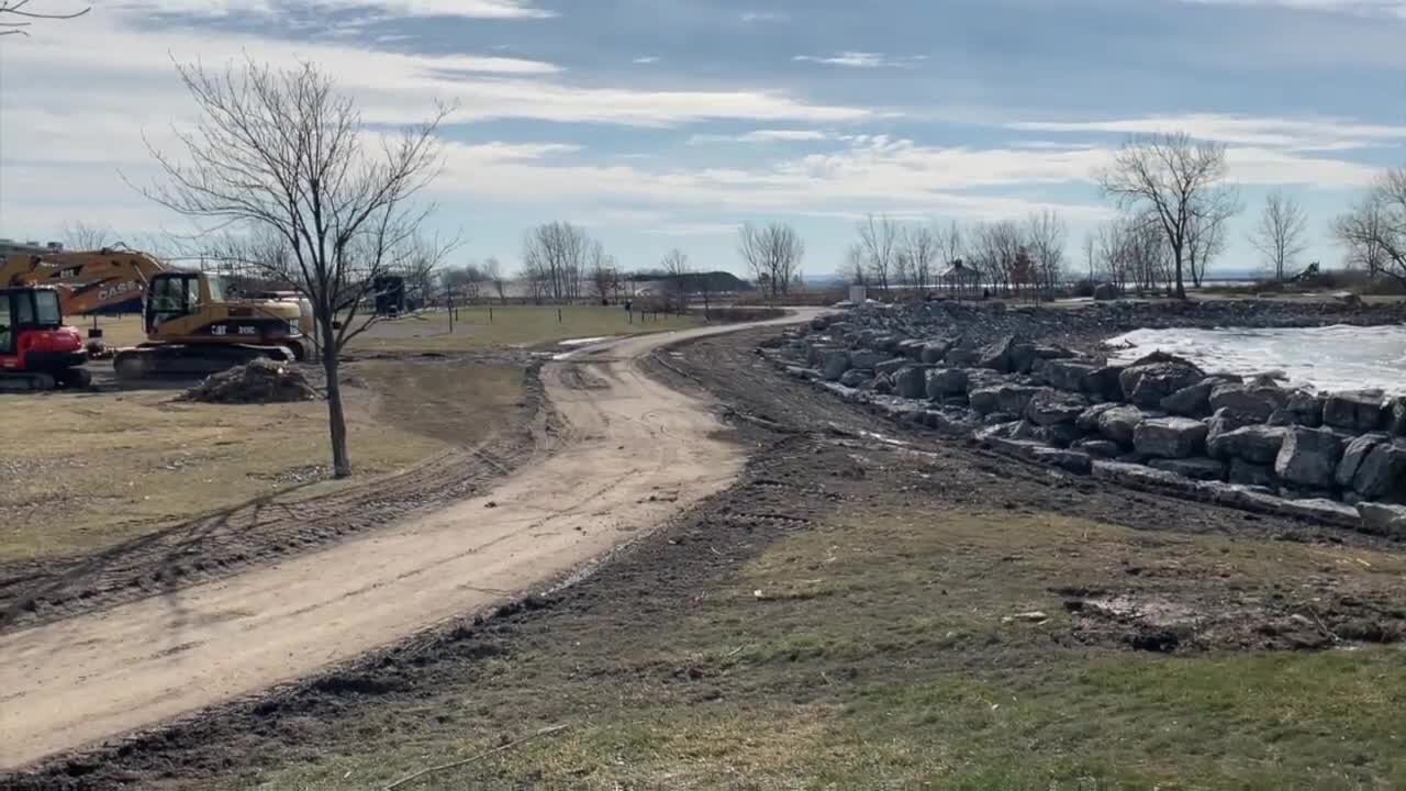 Construction underway at Wilkeson Pointe to protect it from the impacts of the weather