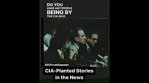 CIA-Planted Stories in The News: "Operation Mockingbird"