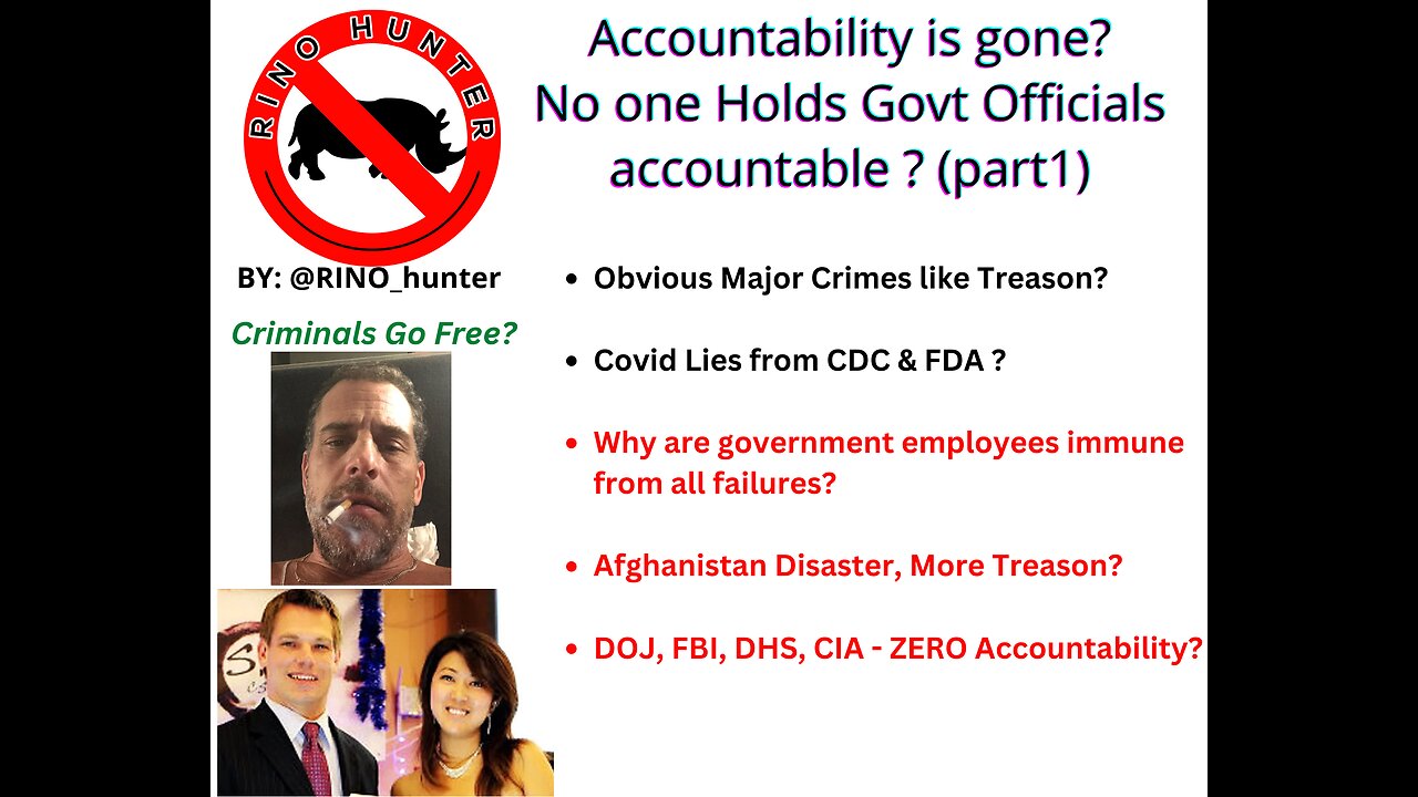 Why is No One Ever Held Accountable? (Part 1 in a Series)