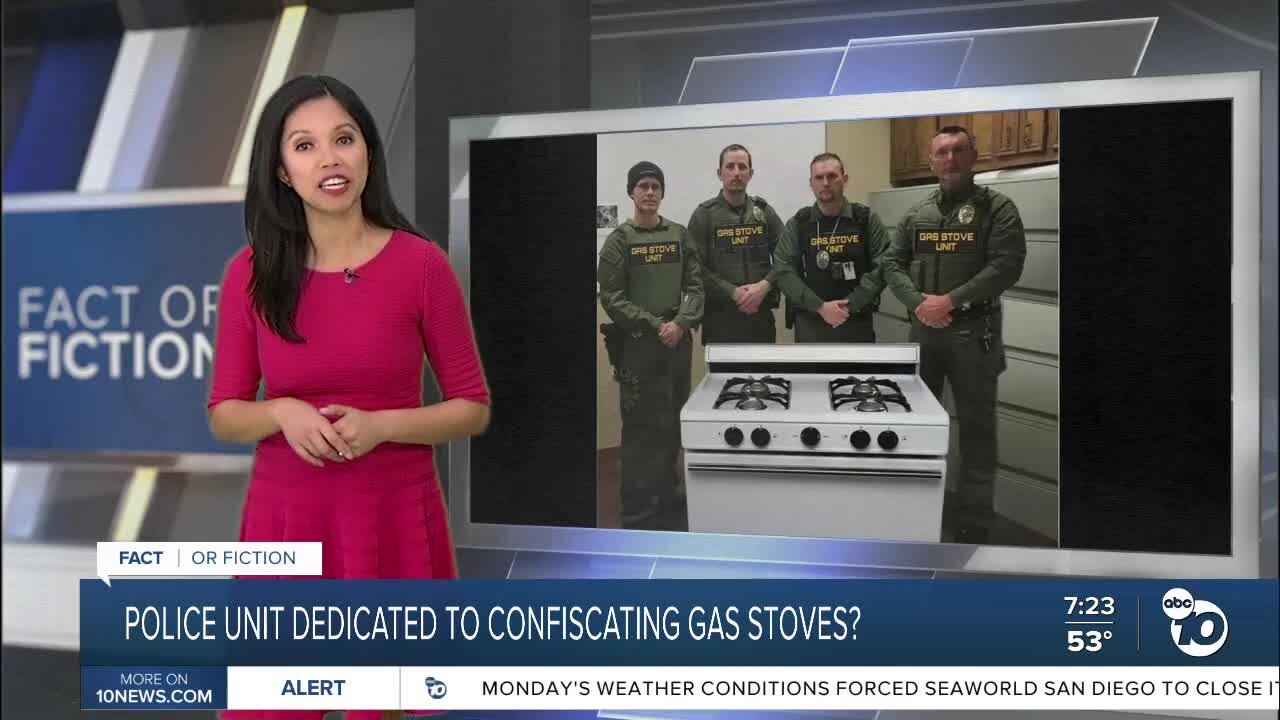 Fact or Fiction: Police unit dedicated to confiscating gas stoves?