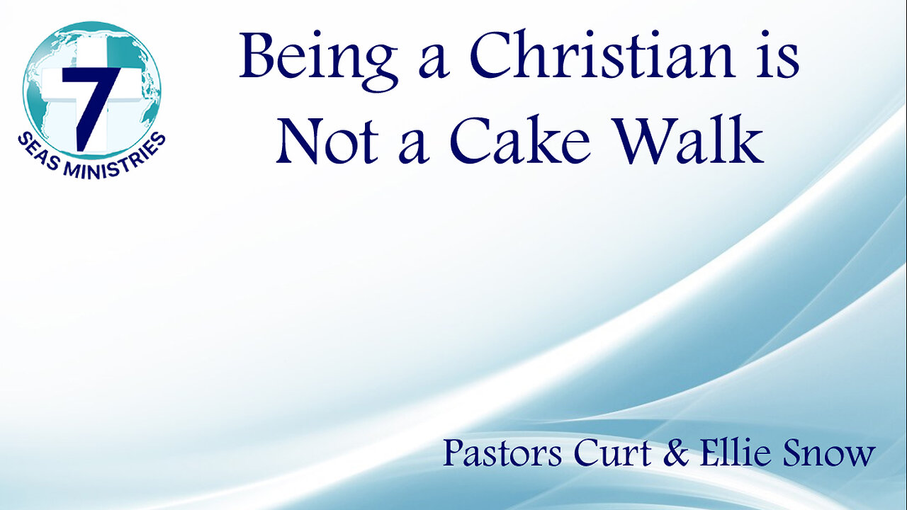 Being a Christian is Not a Cake Walk
