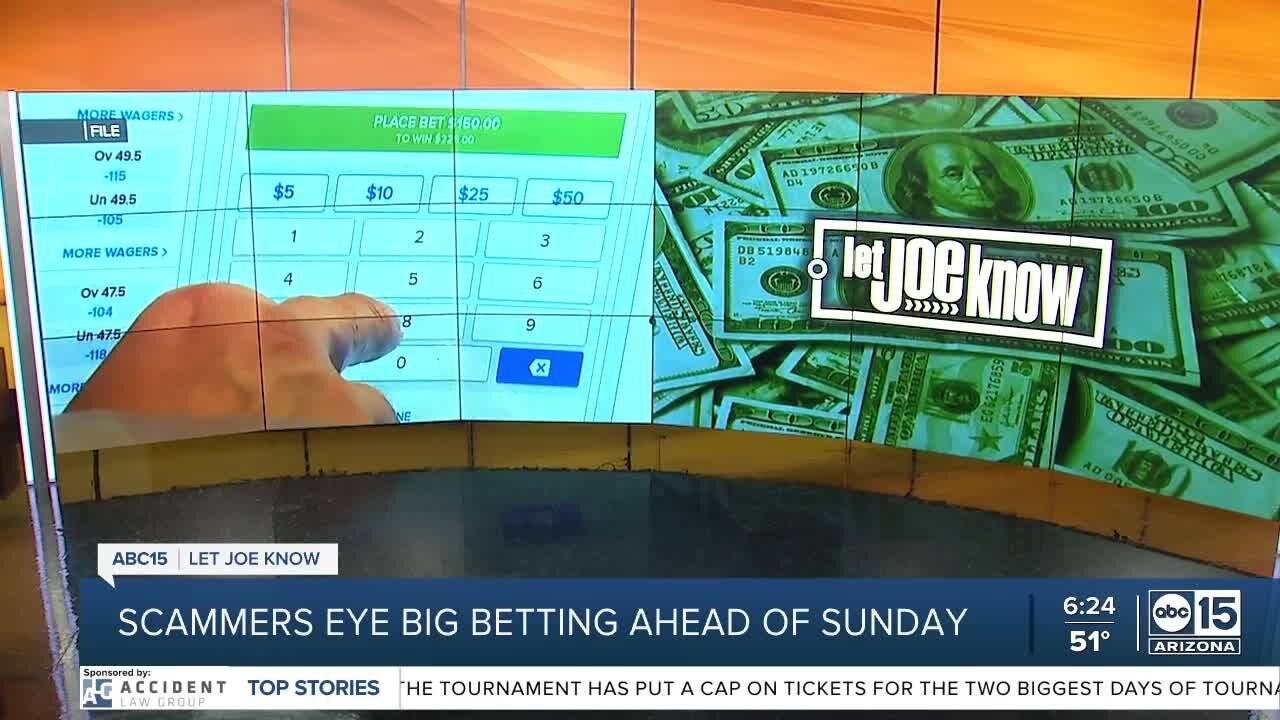 Let Joe Know: How to spot betting scams ahead of Super Bowl