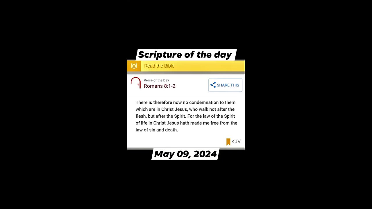 05/09/24 Scripture of the day