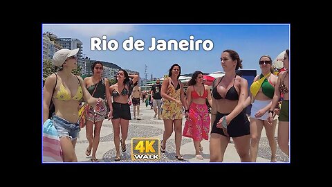 WALK 🇧🇷 COPACABANA BEACH | Rio de Janeiro, Brazil | 2023