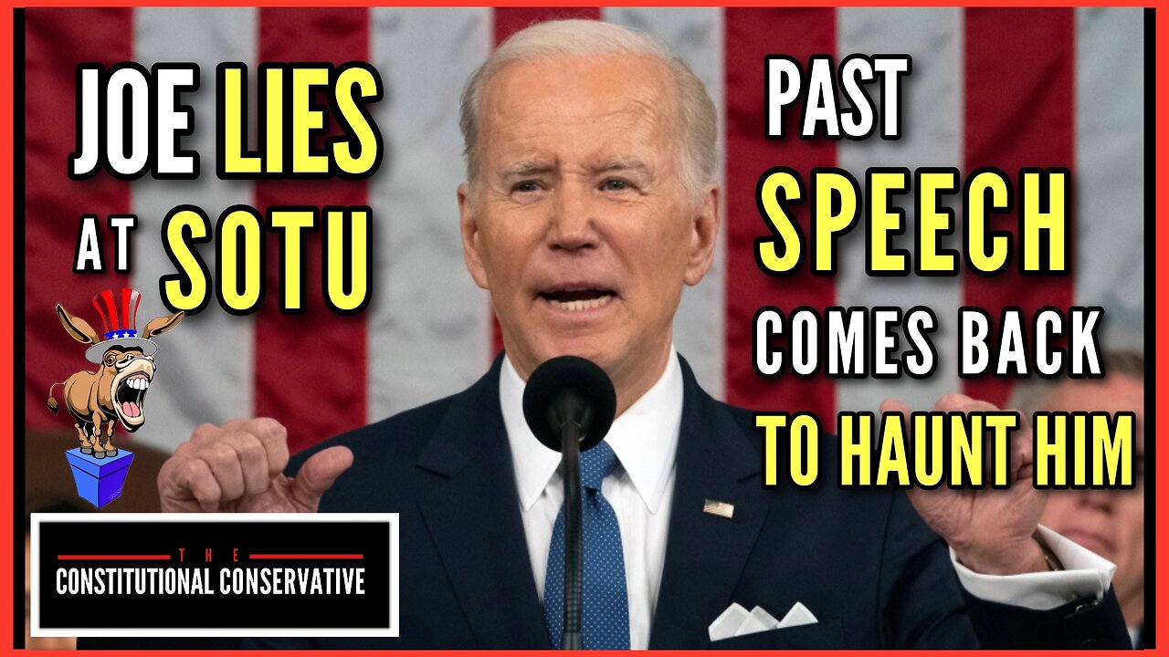 Joe & The Dems Continue to Lie - Biden's Words Come Back To Haunt Him