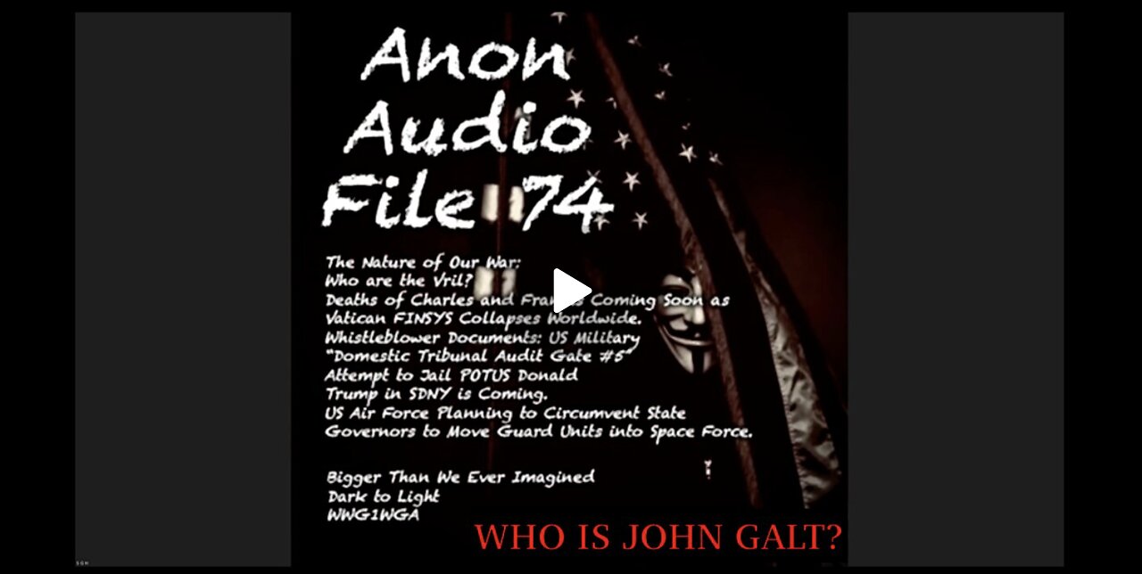 SGANON AUDIO #74 Trump Jail Attempt | US Mil_Ops Document Dump | USAR Subterranean War: The Vril