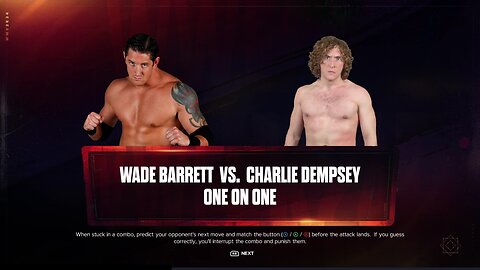 WWE 2k24 Wade Barrett vs Charlie Dempsey