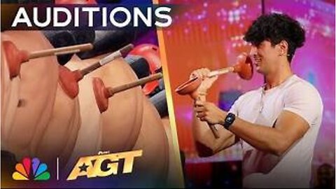 Plunger Pro Chris Ivan Attempts New Record | Auditions | AGT 2024
