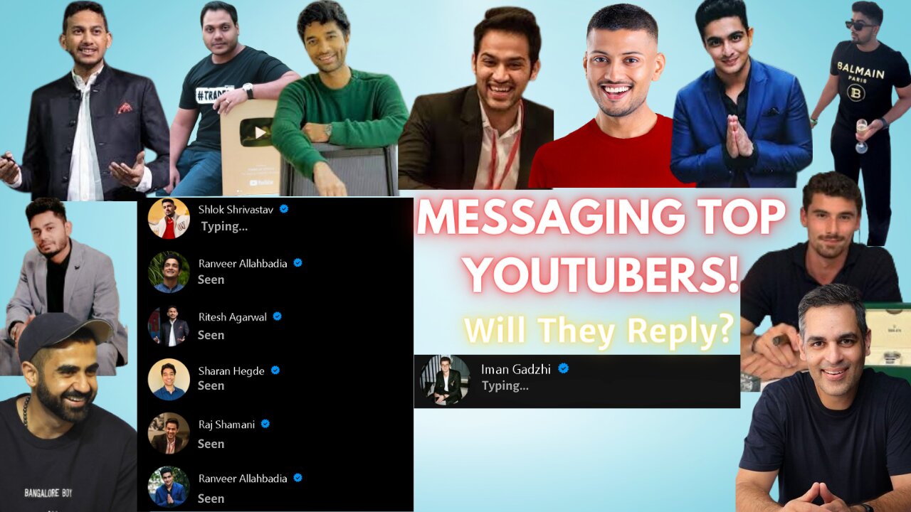 I Messaged Top Entrepreneurs & Finance YouTubers – Will They Reply?