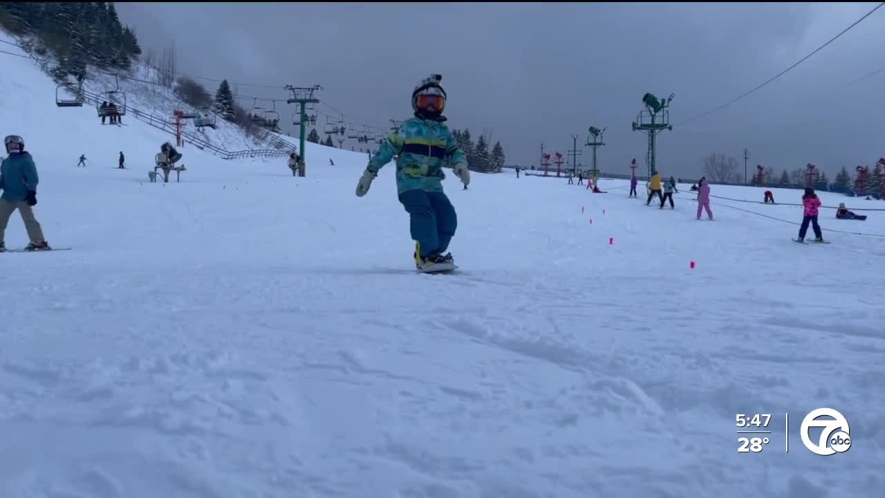 8-year-old snowboarder is tearing up the hills