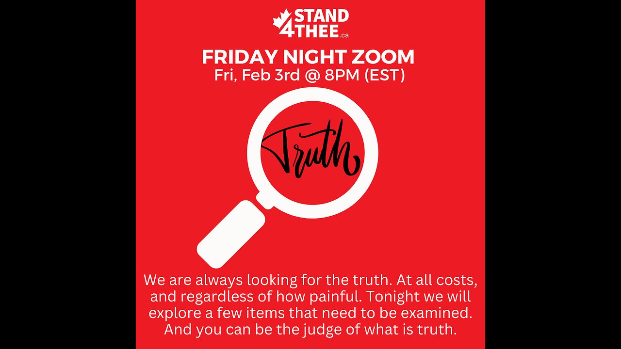 Stand4THEE Friday Night Zoom Feb 3 2023