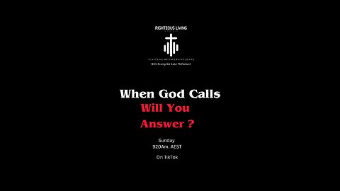 When God calls will you answer ?