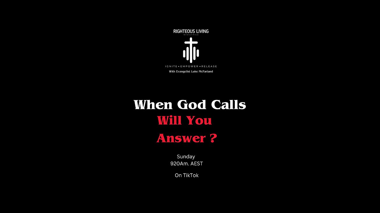 When God calls will you answer ?