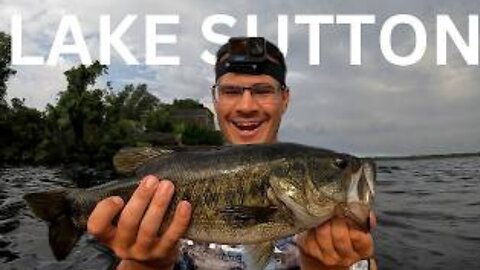 FISHING FOR BIG LARGEMOUTH BASS AT (LAKE SUTTON).!!!!!!