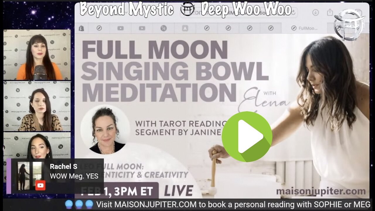 FULL MOON MEDITATION -PROMO WITH JULIE!