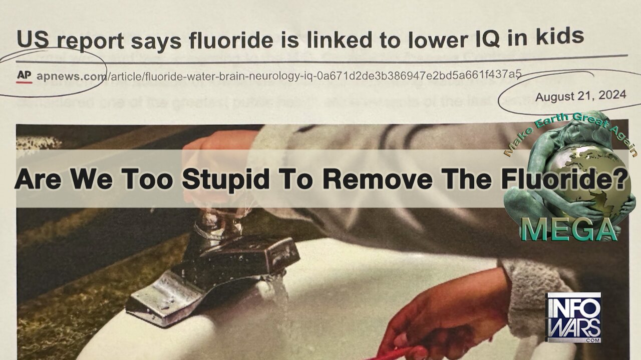 Are We Too Stupid To Remove The Fluoride?