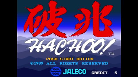 Hachoo Arcade Game, Jaleco 1989, longplay