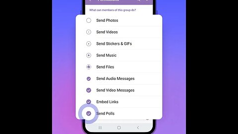 Permissões de Mídia nos Grupos de Telegram