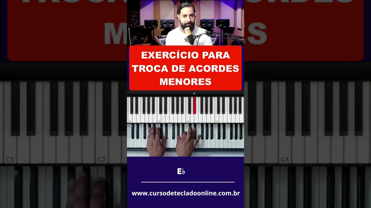 Exercício para troca de acordes menores