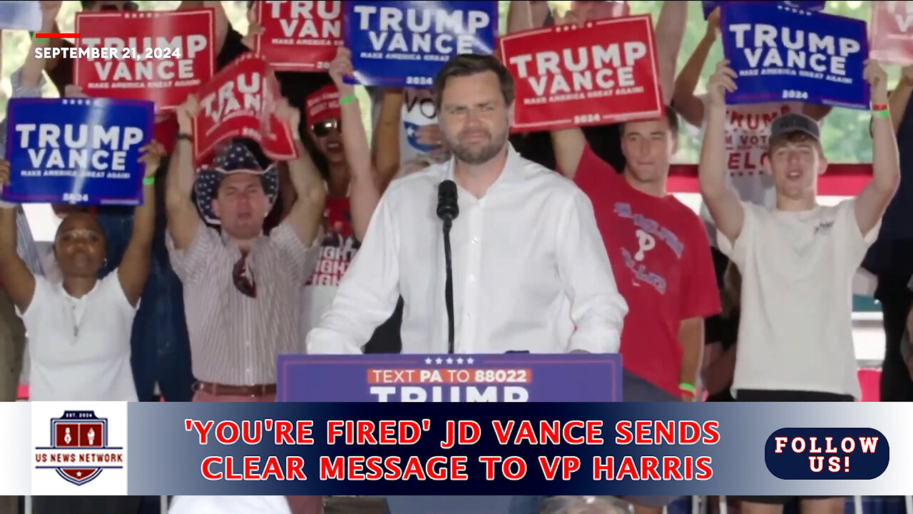 'You're Fired': JD Vance Sends Clear Message To VP Harris And 'The Corrupt Washington Democrats'