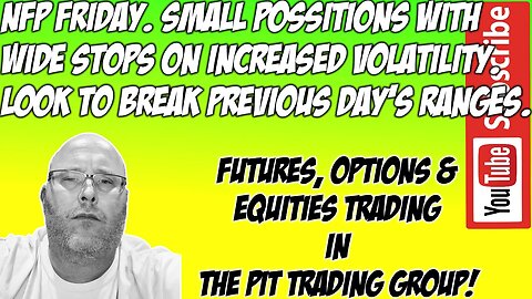ES E-mini S&P500 & NQ NASDAQ 100 - RTH Futures Live Stream - The Pit Futures Trading