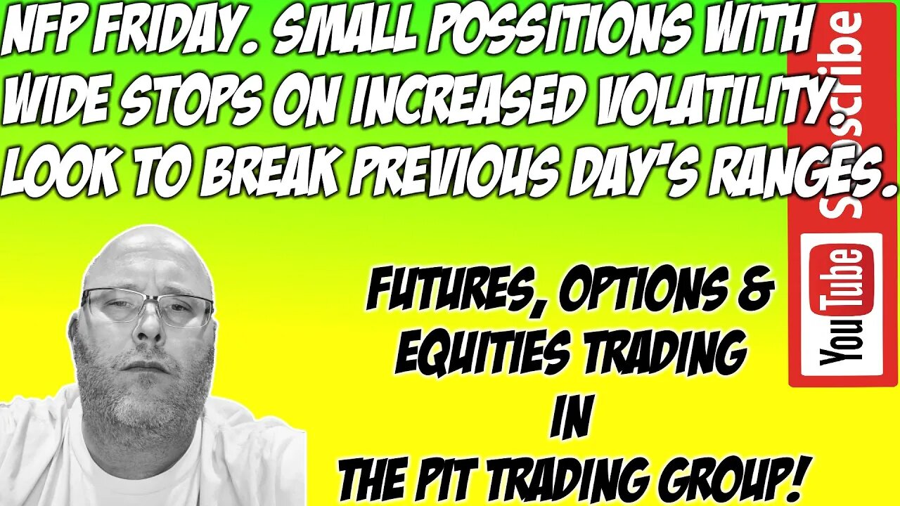 ES E-mini S&P500 & NQ NASDAQ 100 - RTH Futures Live Stream - The Pit Futures Trading