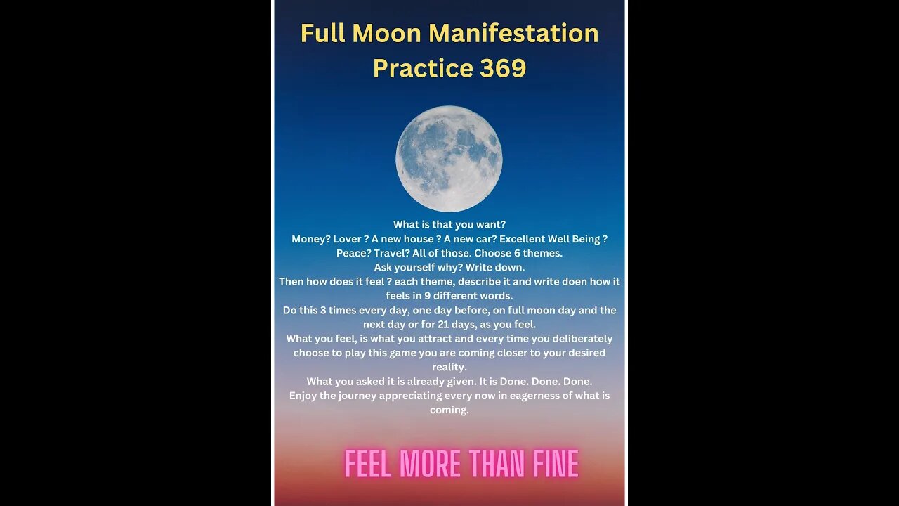 Manifesting All Your Desires. Now. (Full Moon Practice 369)