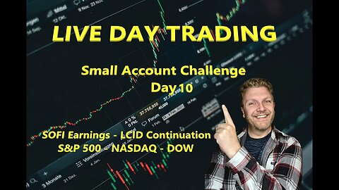 LIVE DAY TRADING | $2.5k Small Account Challenge - Day 10 | S&P500 | $NASDAQ | $TSLA | $BZFD |