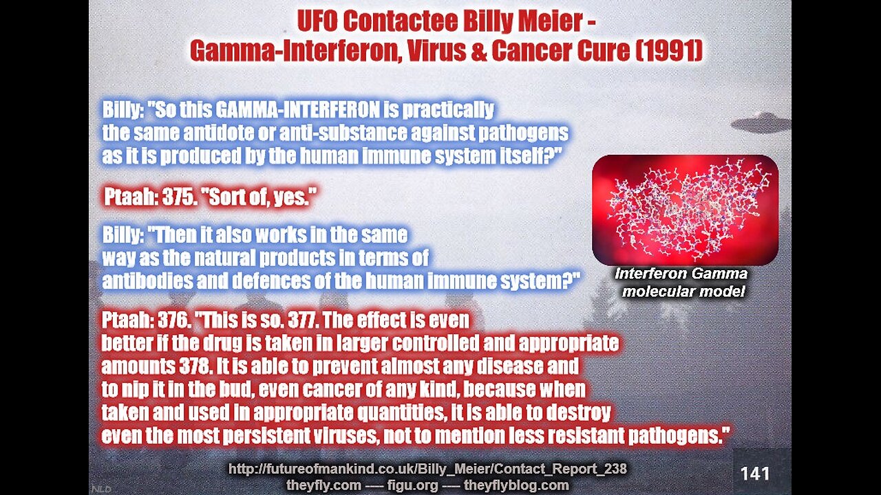 Billy Meier UFO Contact Related Info - Interferon Gamma