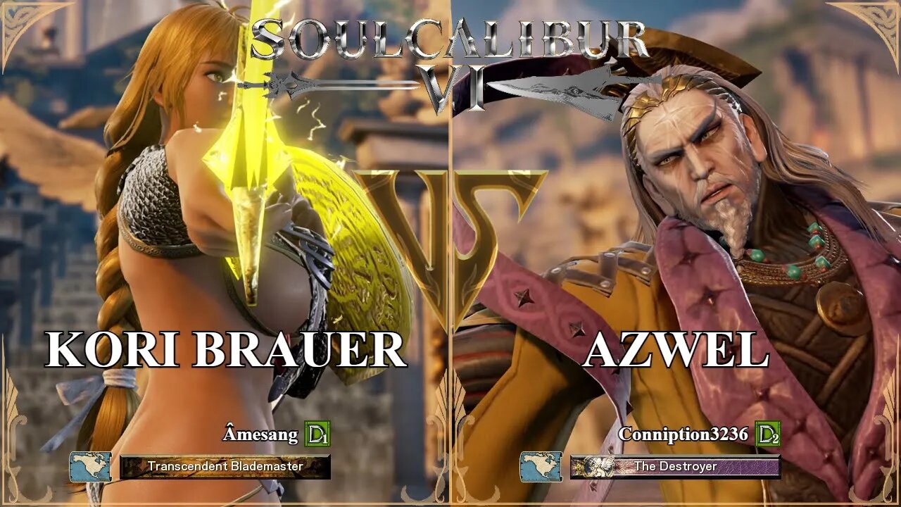 SoulCalibur VI — Amesang (Kori Brauer) VS Conniption3236 (Azwel) | Xbox Series X Ranked