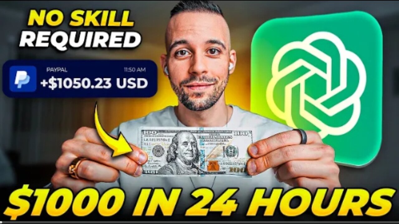 How To EARN Money with ChatGPT with NO INVESTMENT ($1,000/Day)