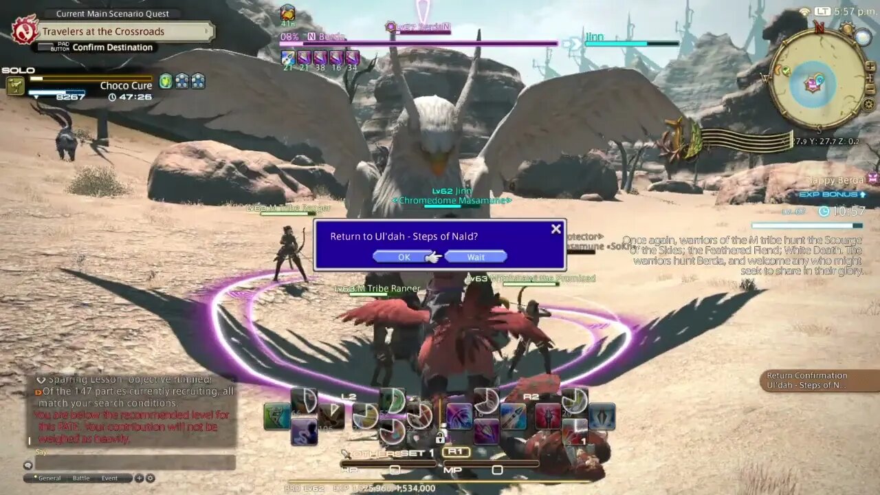 FINAL FANTASY XIV Level Up After Dying