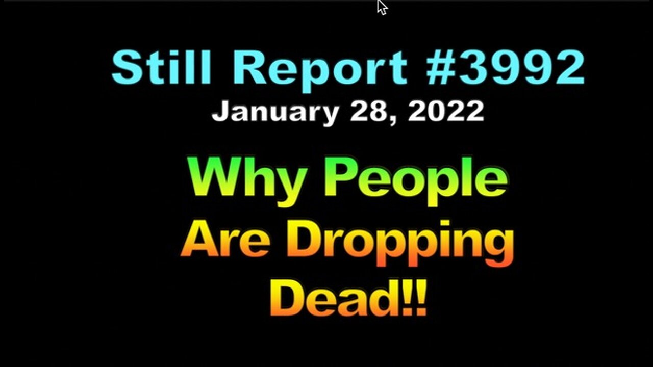 Why People Are Dropping Dead, 3992