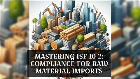 Maximizing Efficiency: Navigating ISF 10 2 for Raw Material Importers