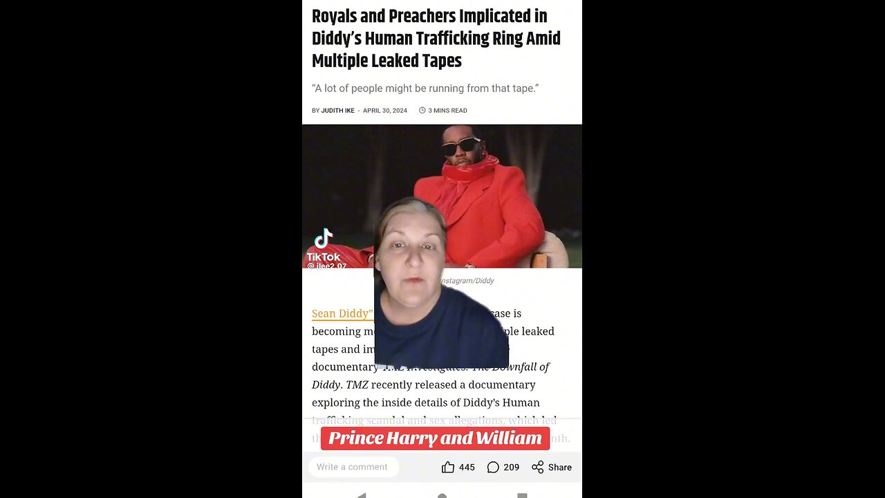 Harry and William with Diddy