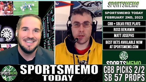 Free Sports Picks | College Basketball Picks Tonight | Super Bowl 57 Props | SportsMemo Today 2/2