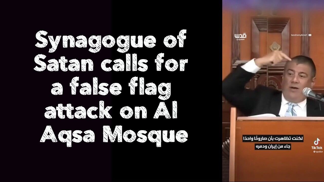 A call for a false flag attack on Al Aqsa Mosque