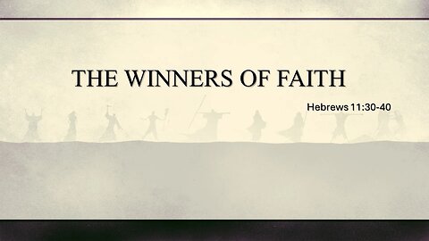 The Winners of Faith, Pastor Roy Smith, 08-28-2024
