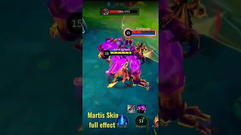 Martis Full skin combat #razimaruyama #mobilelegends #memes #mlbb #martis #skin