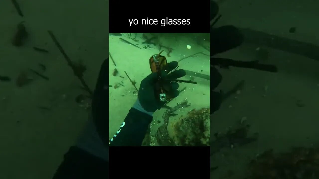 Found designer glasses in the river