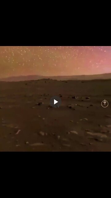 This image combines views of Mars and Earth's sky to approximate what the Martian night sky