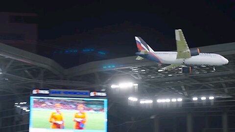 El encuentro entre el PFC CSKA y el Spartak será recordado por el especial ambiente aeronáutico