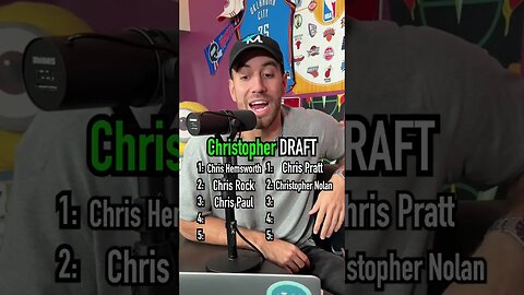 The CHRISTOPHER Draft!! Who Won?? #shorts #christopher #chris #names #draft #podcast