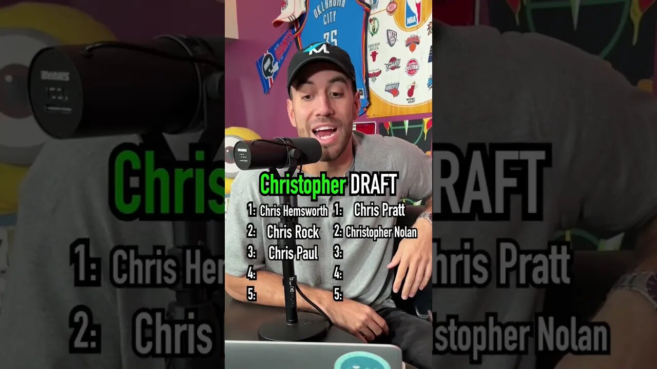 The CHRISTOPHER Draft!! Who Won?? #shorts #christopher #chris #names #draft #podcast