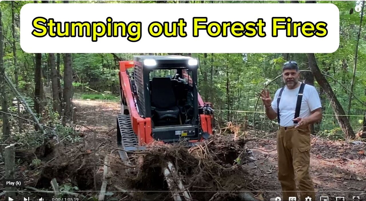 USDA NRCS Firebreak installation with Tennessee Forestry to reduce forest fires risk to the property