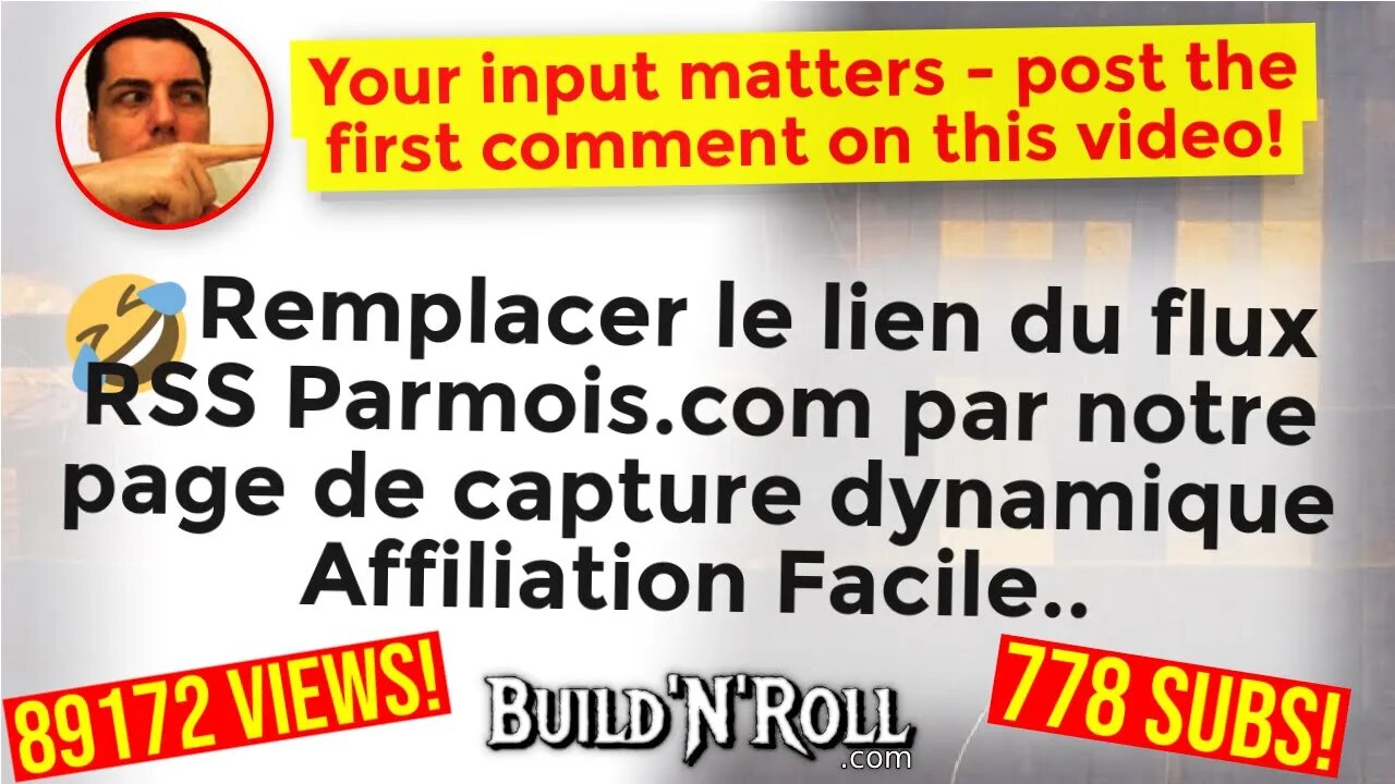 🤣 Remplacer le lien du flux RSS Parmois.com par notre page de capture dynamique Affiliation Facile..