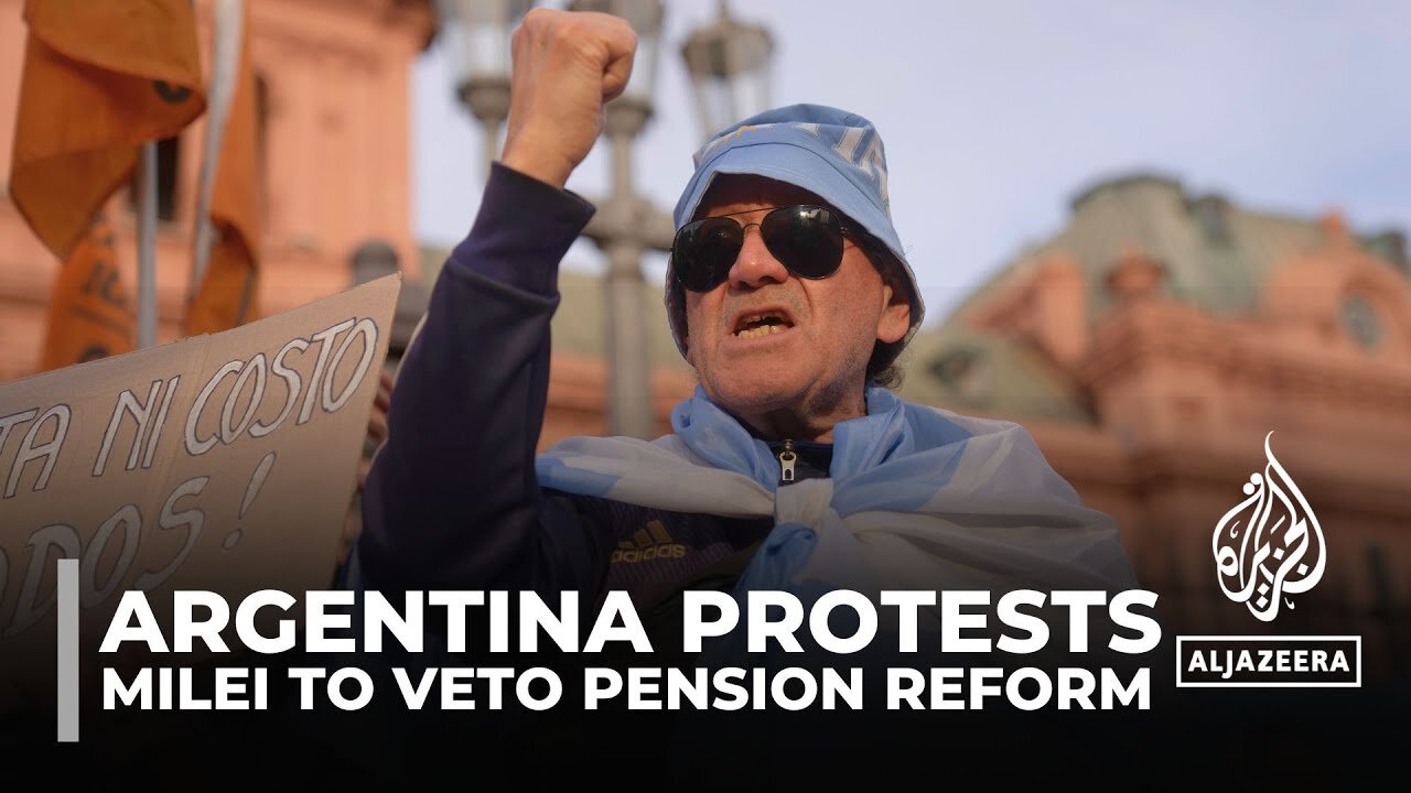 Argentina’s Milei to veto pension reform to push through austerity measures