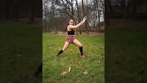 Nunchuka girl in the park #shorts