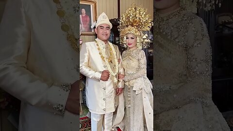 Pasangan Serasi ! Pengantin Pakaian Adat Sumatera Selatan - Indonesia #shorts #short #shortvideo